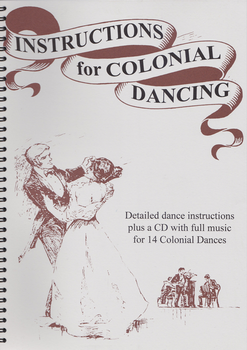 Cover of "Instructions for Colonial Dancing" booklet.