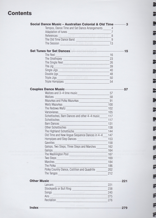 Waltz, Polka and All Kinds of Dance Music contents